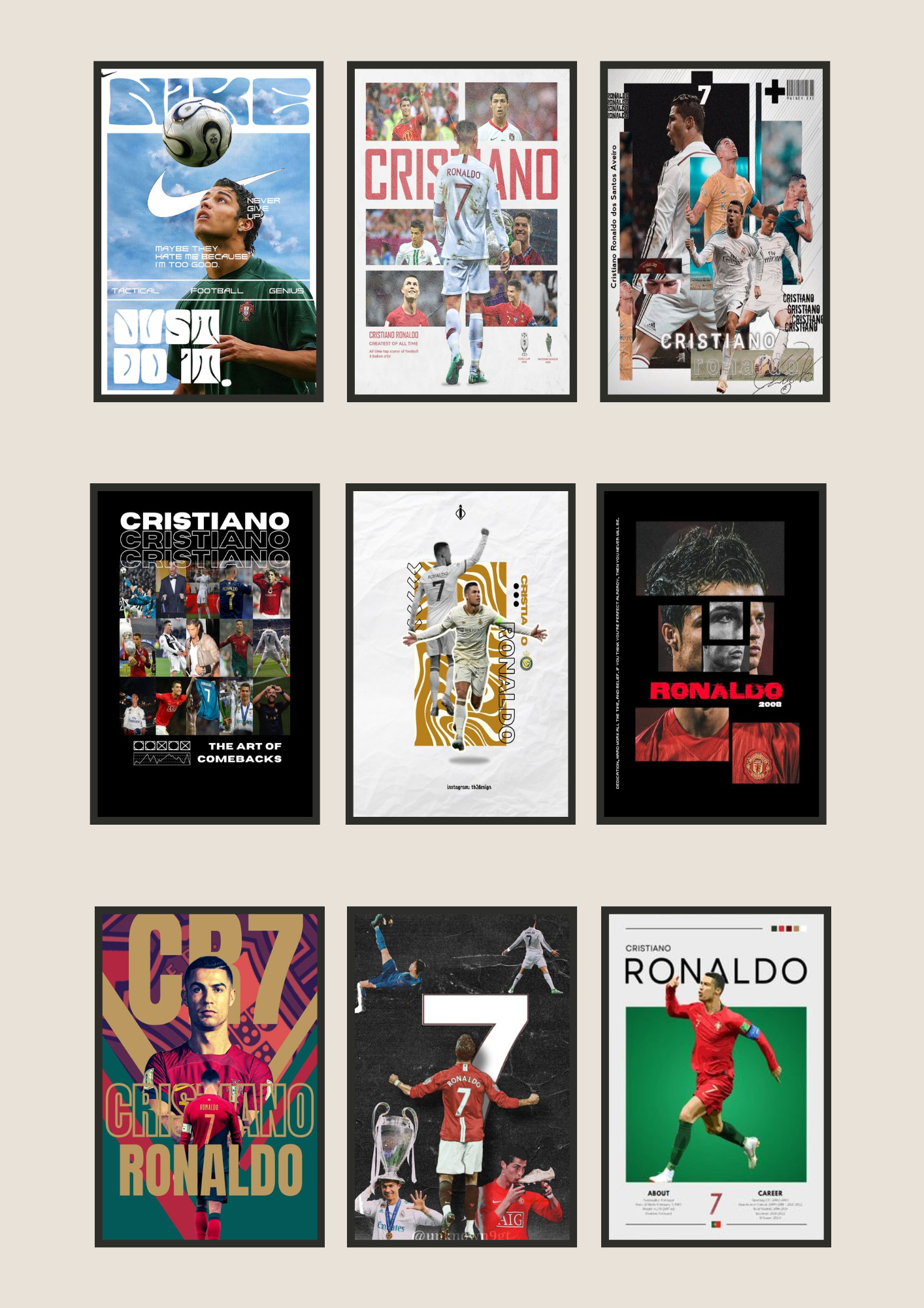 Cuadros de Cristiano Ronaldo